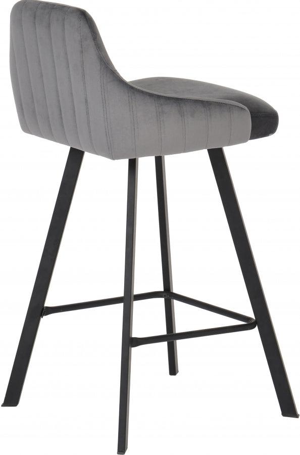 Meridian Furniture - Viviene Counter Stool In Grey (Set Of 2) - 761Grey - ATL FURNITURE