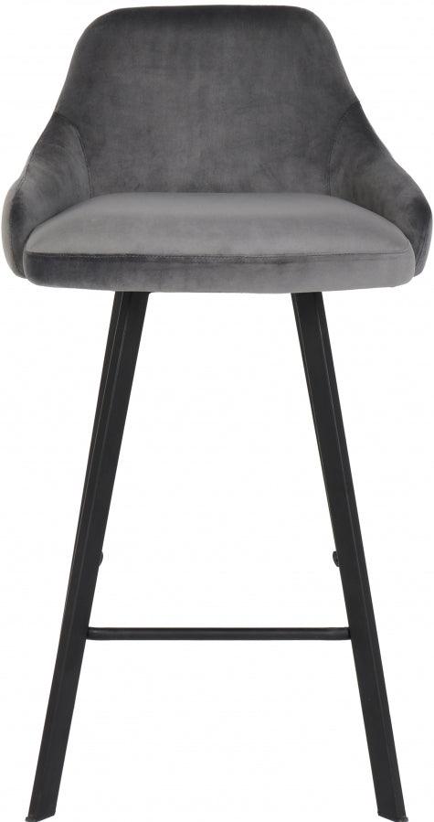 Meridian Furniture - Viviene Counter Stool In Grey (Set Of 2) - 761Grey - ATL FURNITURE