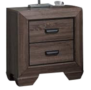 Acme Lyndon Nightstand in Weathered Gray Grain 26023 - ATL FURNITURE