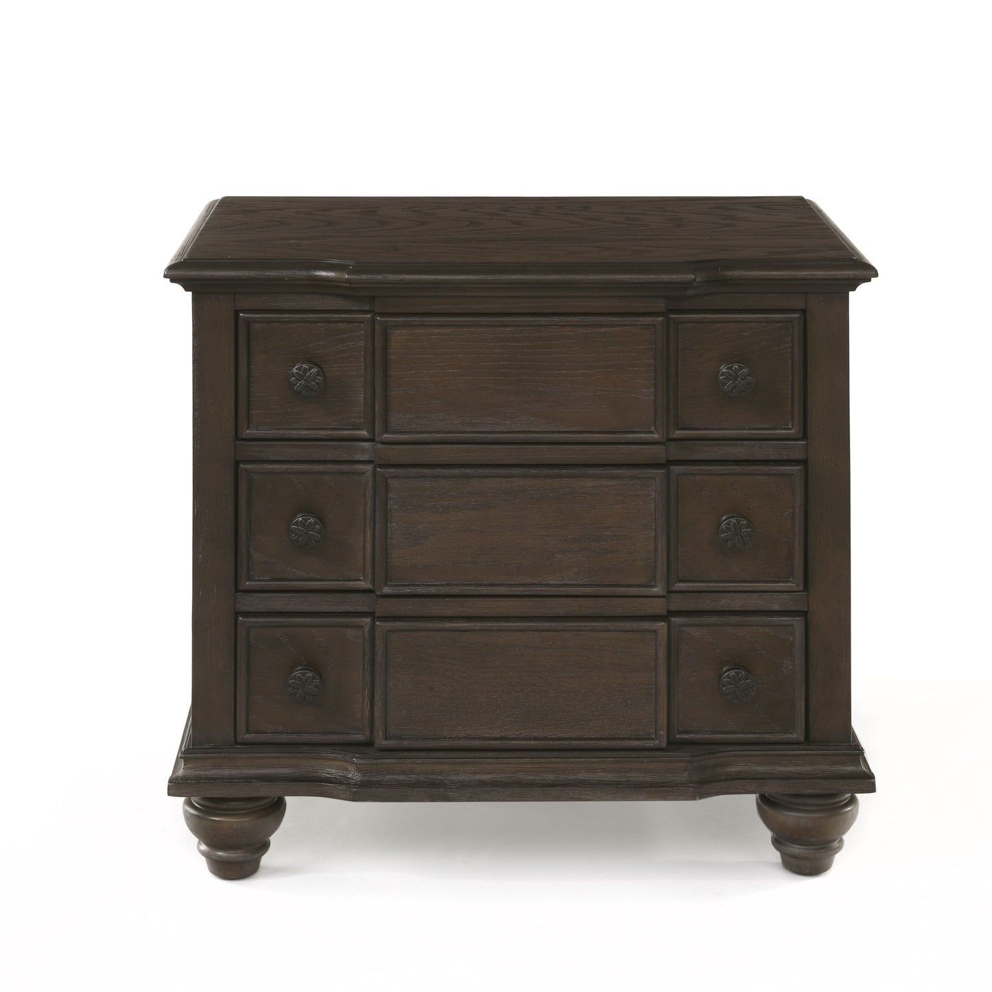 Baudouin Weathered Oak Nightstand - ATL FURNITURE