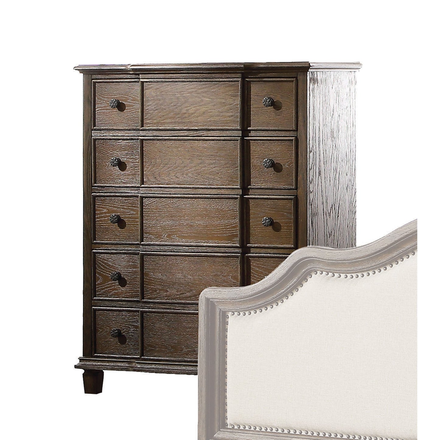 Baudouin Weathered Oak Chest - ATL FURNITURE