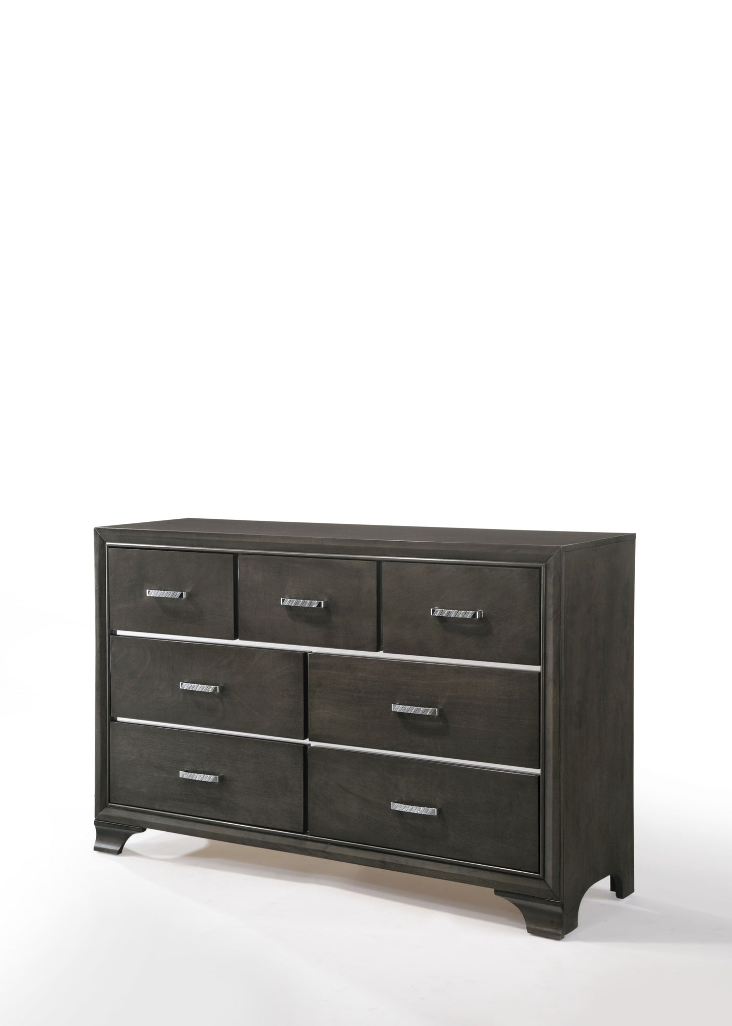 Carine II Gray Dresser - ATL FURNITURE