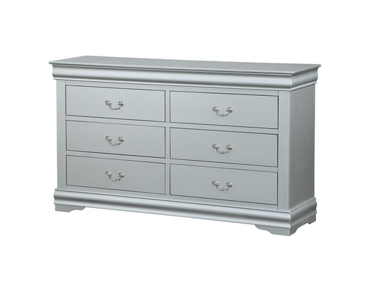 Louis Philippe Platinum Dresser - ATL FURNITURE