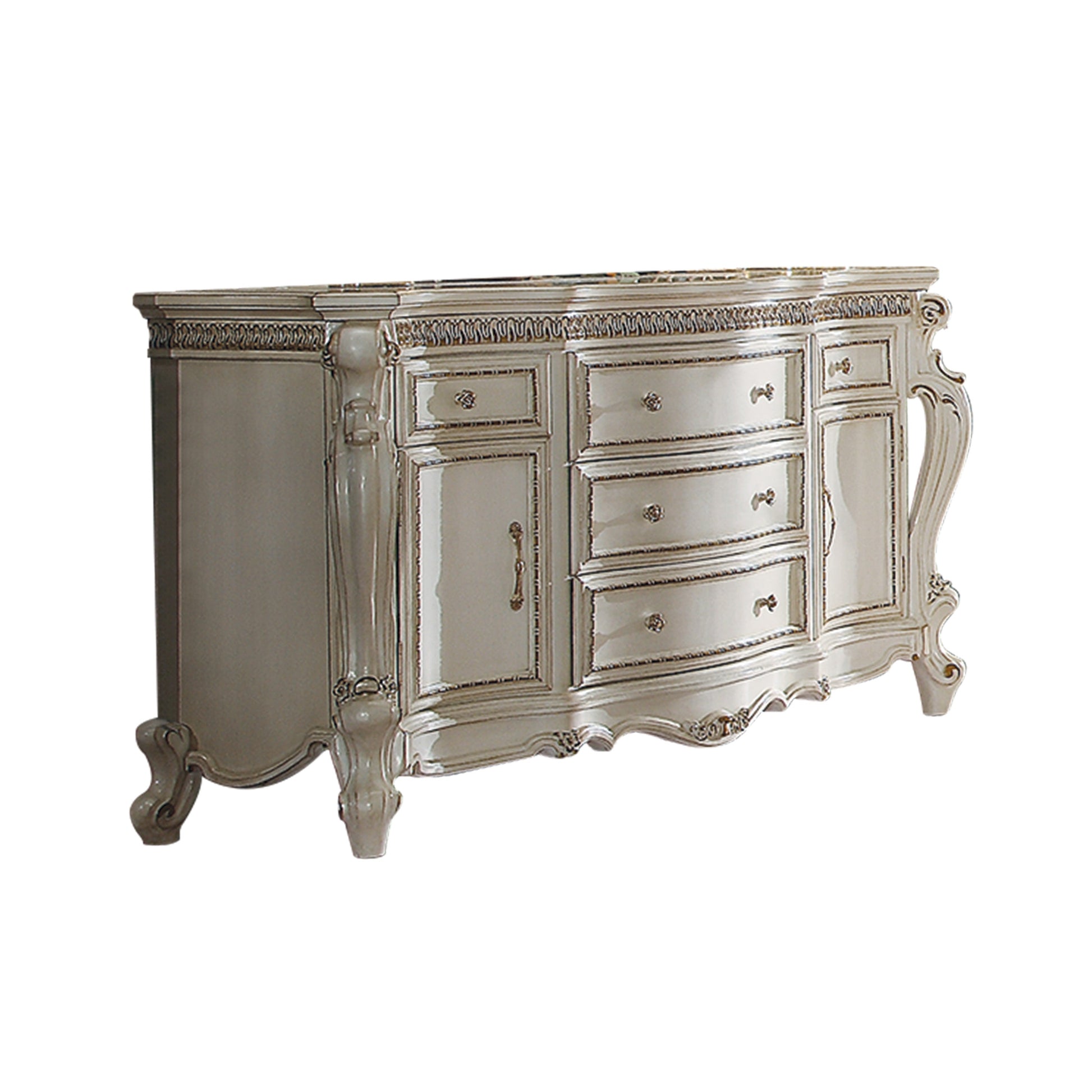 Picardy Antique Pearl Dresser - ATL FURNITURE