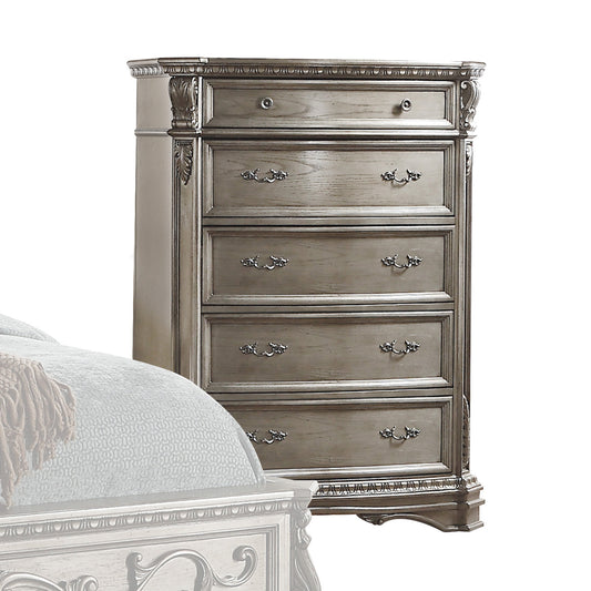 Northville Antique Silver Chest - ATL FURNITURE