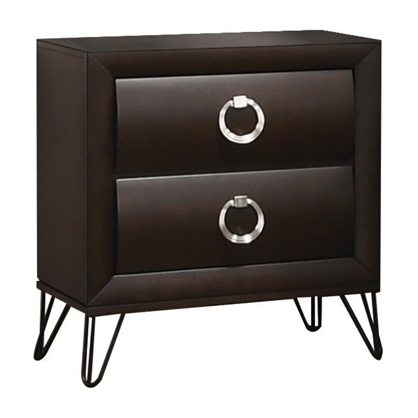 Tablita Dark Merlot Nightstand - ATL FURNITURE