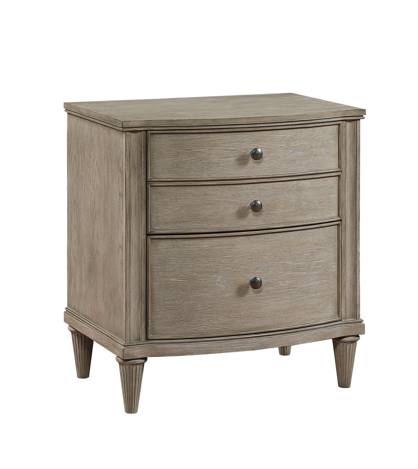 Wynsor II White-Washed Nightstand - ATL FURNITURE