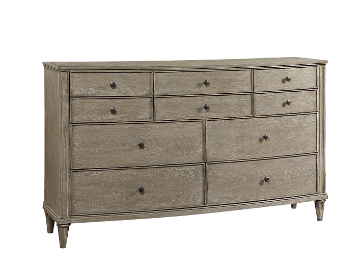 Wynsor II White-Washed Dresser - ATL FURNITURE