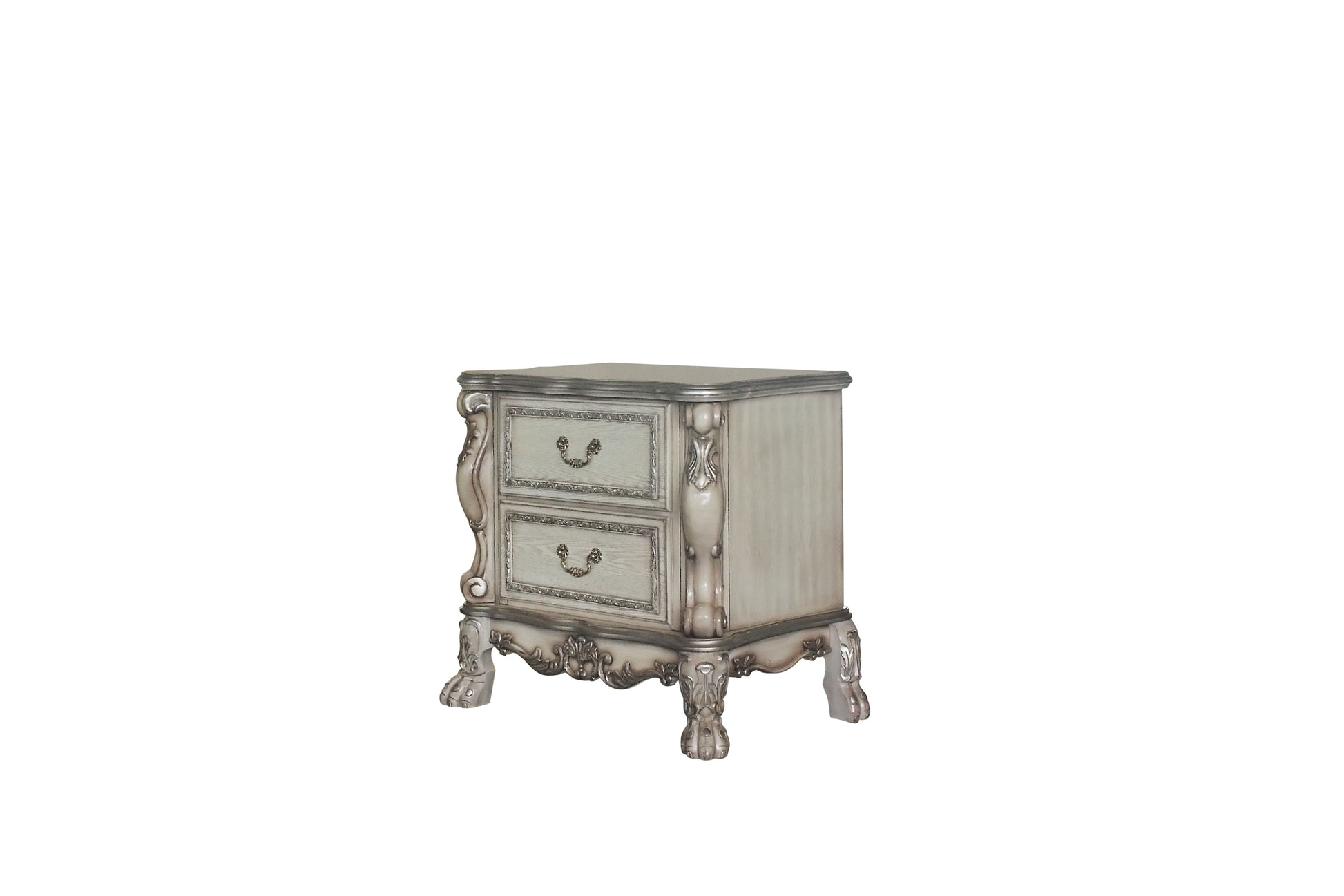 Dresden Vintage Bone White Nightstand - ATL FURNITURE