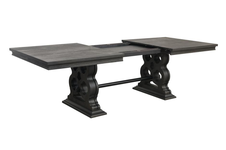 Homelegance - Arasina Dark Pewter Extendable Rectangular Dining Table - 5559N-96 - ATL FURNITURE