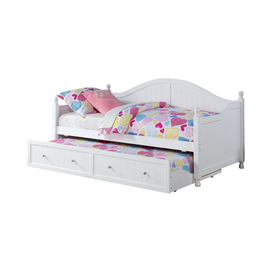Julie Ann Wood Twin Daybed with Trundle White