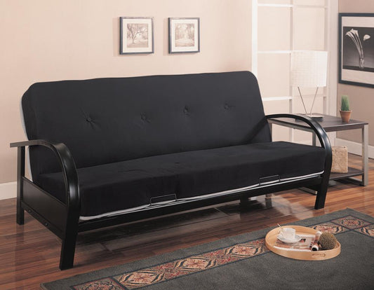 Transitional Black Futon Frame - ATL FURNITURE