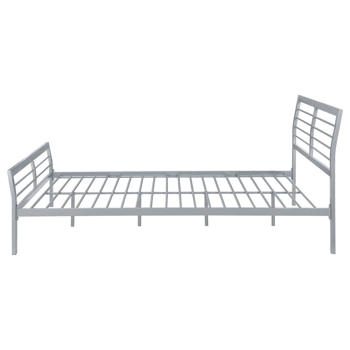 Cooper Queen Metal Bed Silver