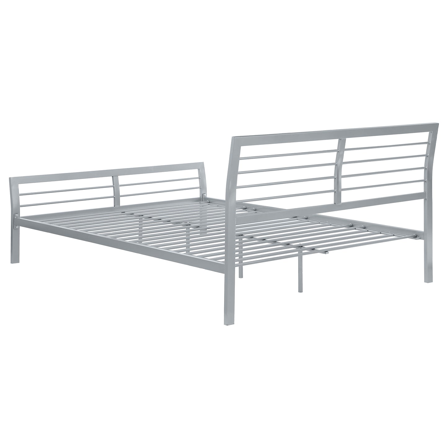 Cooper Queen Metal Bed Silver