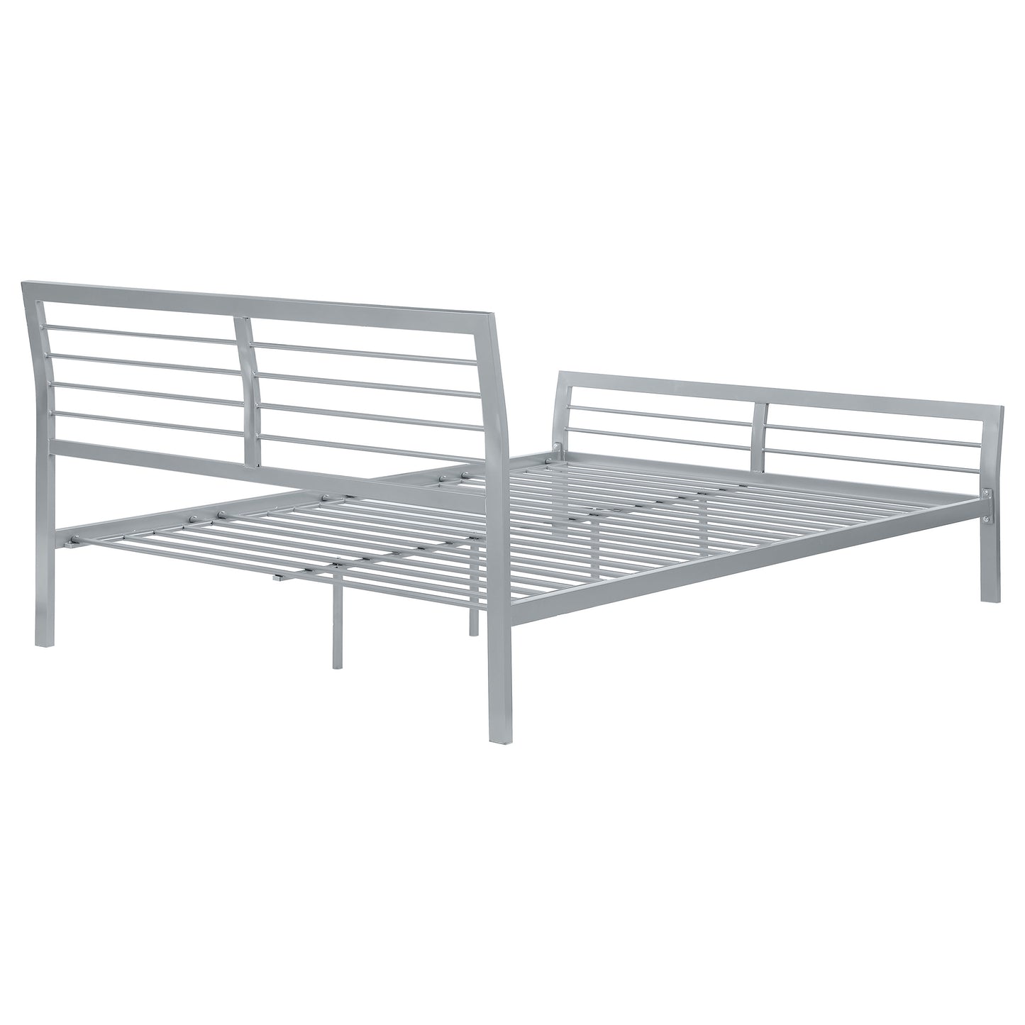 Cooper Queen Metal Bed Silver