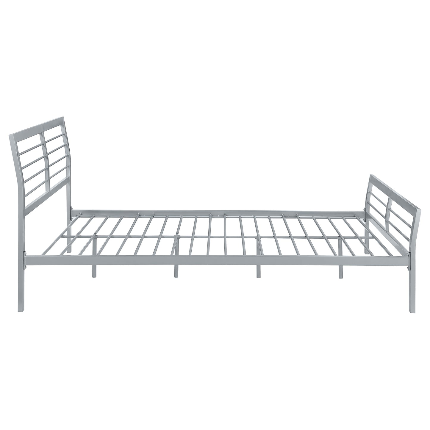 Cooper Queen Metal Bed Silver