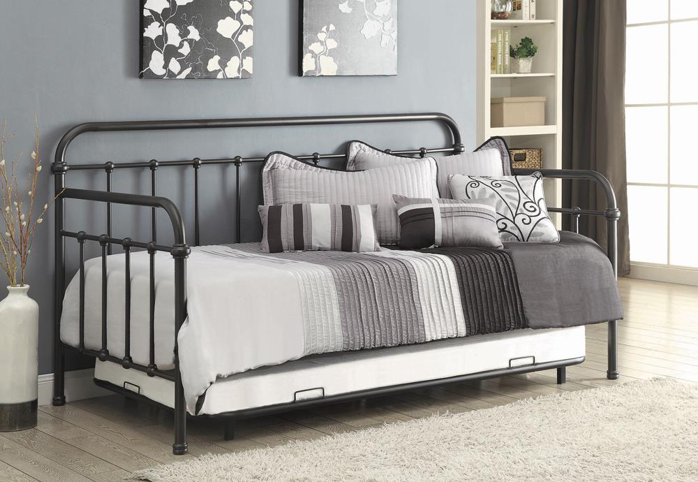 Dark Bronze Metal Daybed - ATL FURNITURE