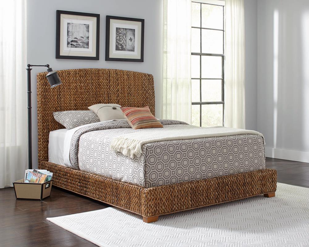 Laughton Rustic Brown  Eastern King Bed - ATL FURNITURE