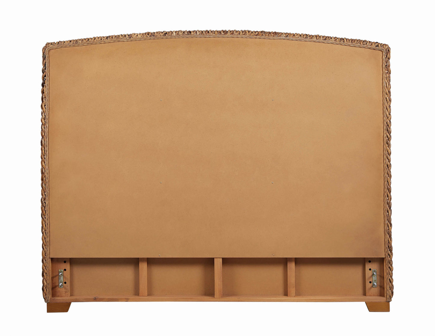 Laughton Banana Leaf Eastern King Panel Bed Amber