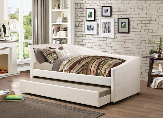 Hollywood Glam Ivory Daybed - ATL FURNITURE