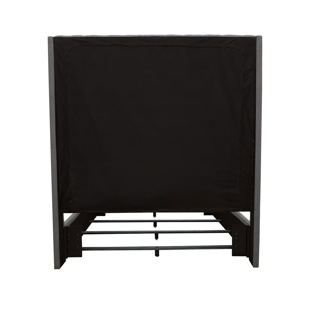 Camille Upholstered Queen Panel Bed Grey