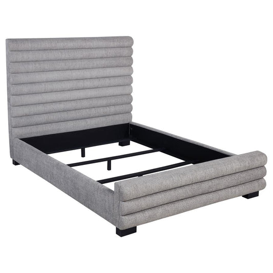 Patricia 58-Inch Boucle Upholstered Queen Bed Grey