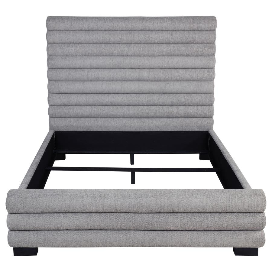 Patricia 58-Inch Boucle Upholstered Queen Bed Grey