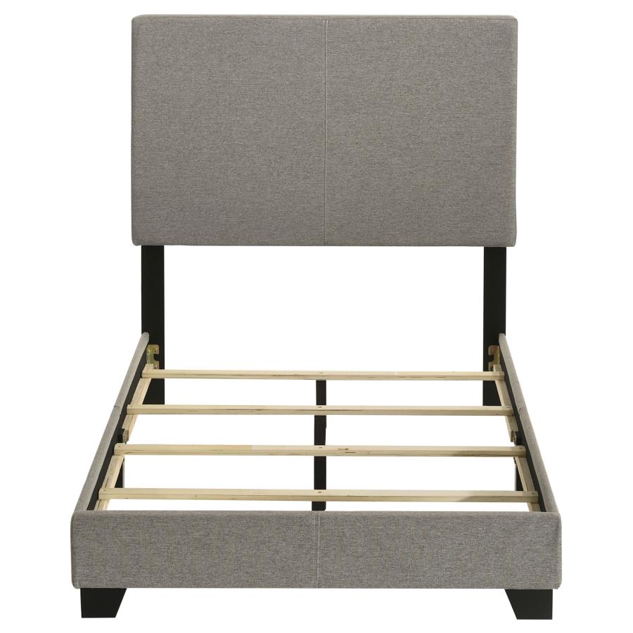 Dorian Fabric Upholstered Twin Panel Bed Taupe