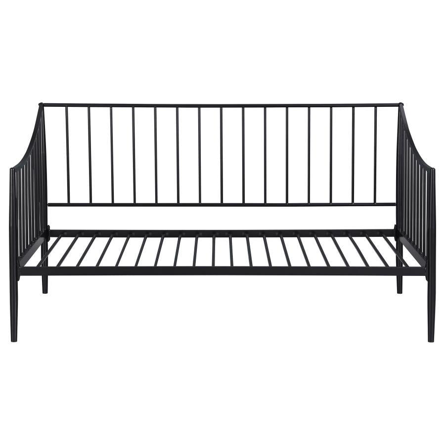 Newbury Metal Twin Daybed Bed Frame Matte Black