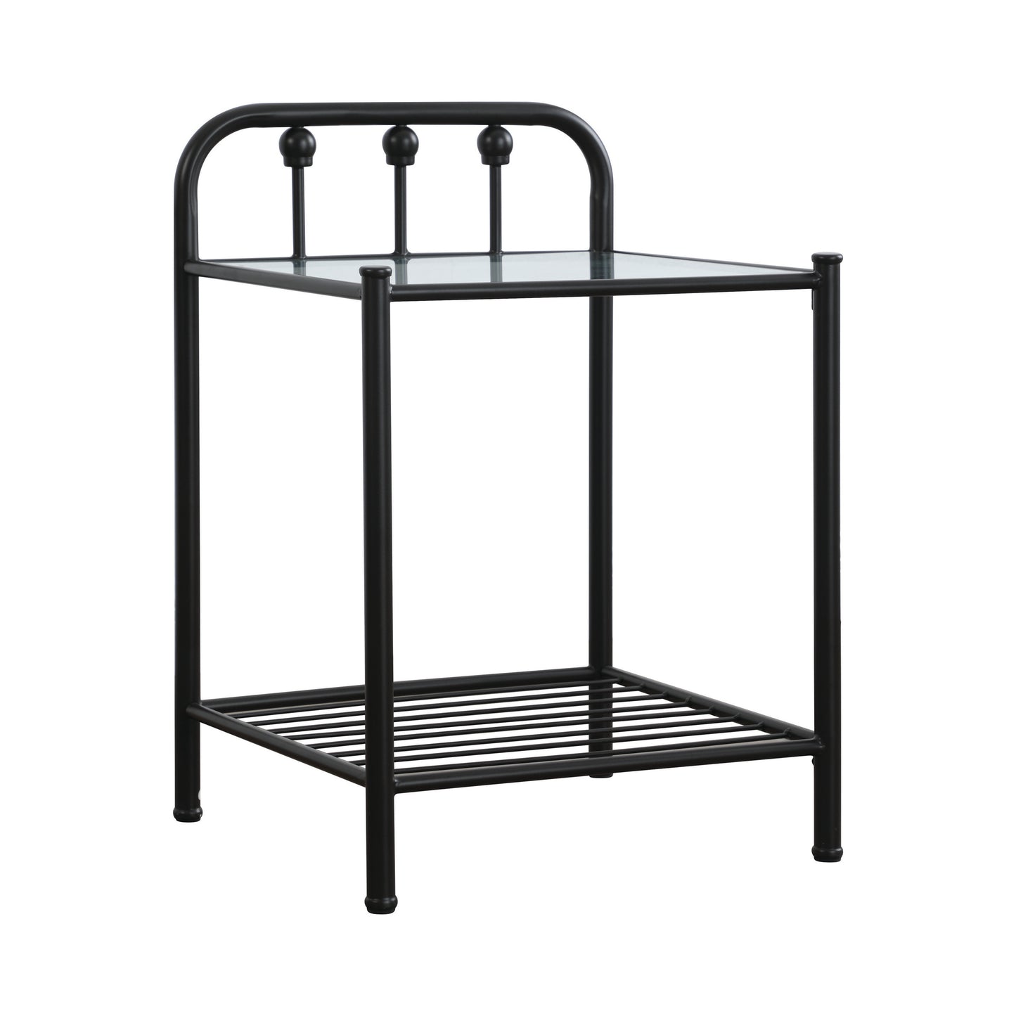 Livingston Metal 1-shelf Nightstand Dark Bronze