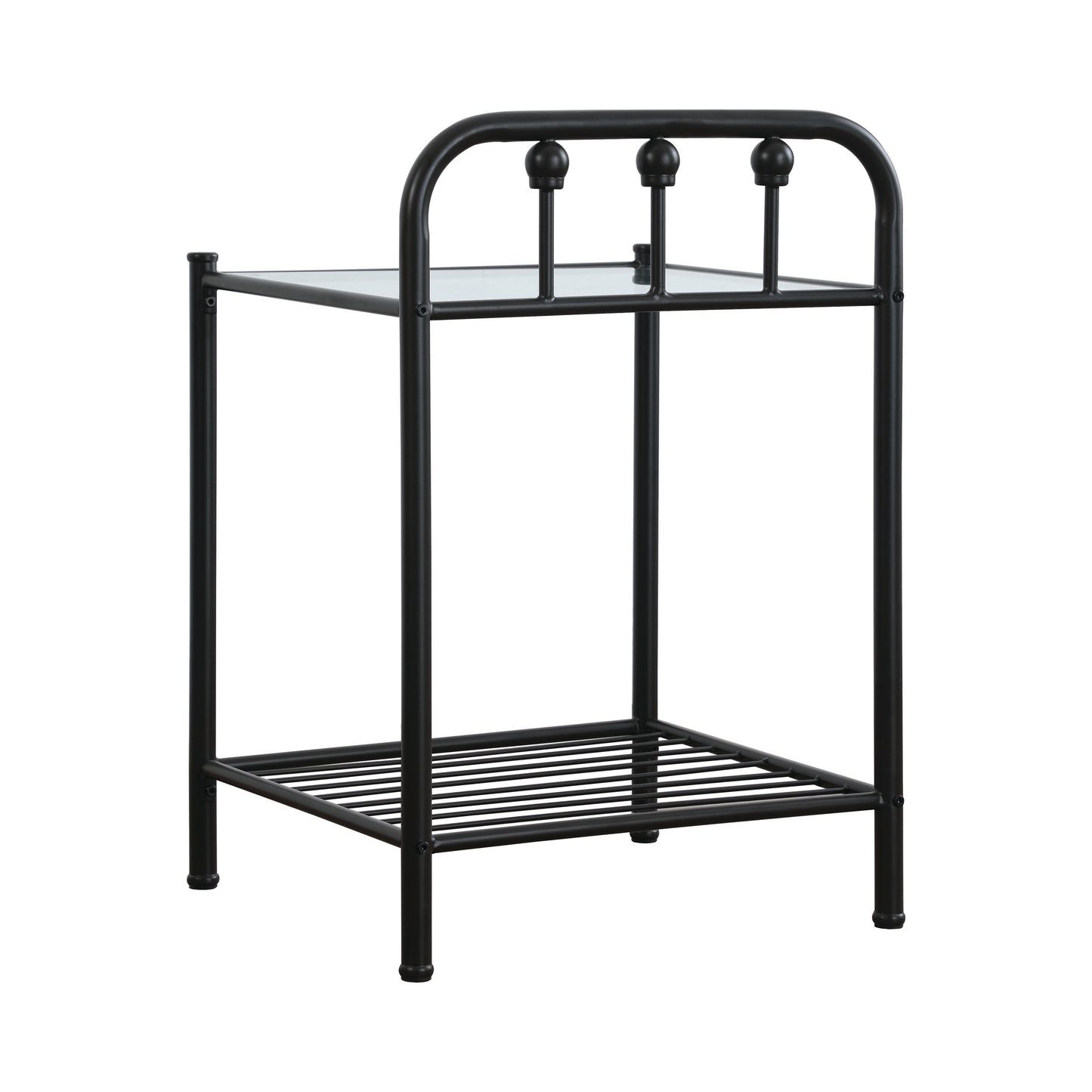 Livingston Metal 1-shelf Nightstand Dark Bronze