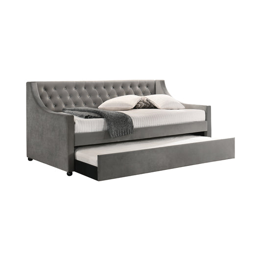 Chatsboro Upholstered Twin Daybed with Trundle Grey