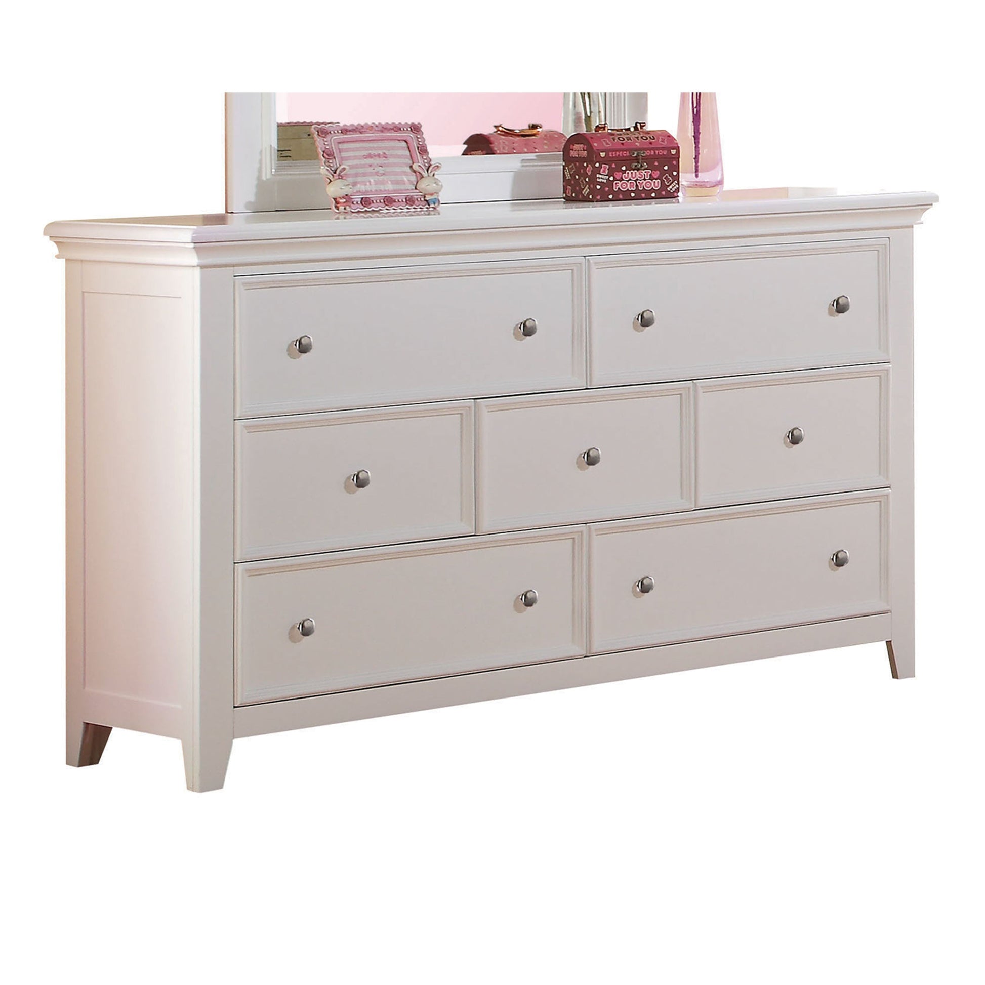 Lacey White Dresser - ATL FURNITURE