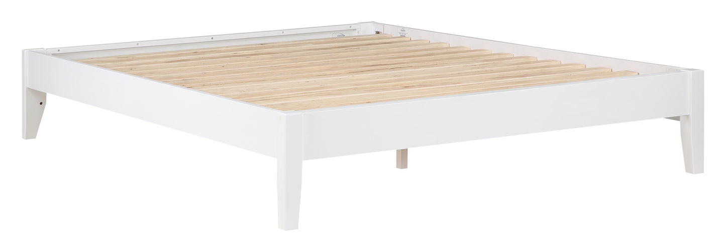 Hounslow Platform Queen Bed White