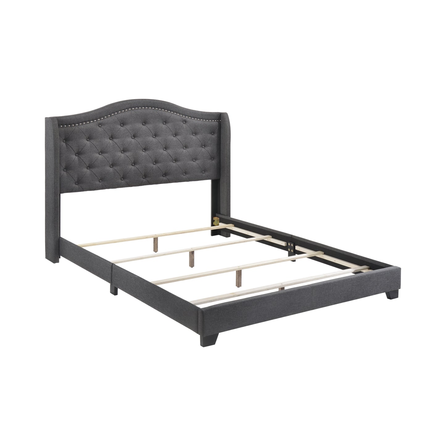 Sonoma Camel Back Queen Bed Grey