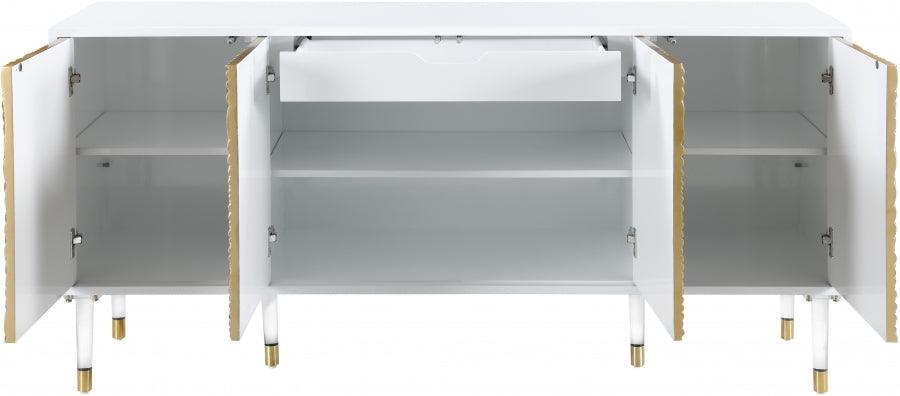 Bellissimo Sideboard-Buffet In White Lacquer - 321 - ATL FURNITURE