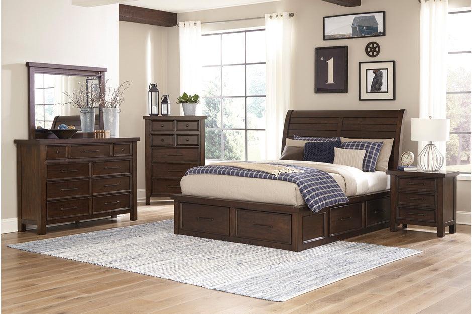 Homelegance - Logandale Queen Platform Bed In Brown - 1559-Q - ATL FURNITURE