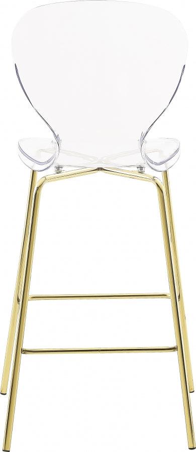 Meridian Furniture - Clarion Counter Stool In Gold (Set Of 2) - 767-C - ATL FURNITURE