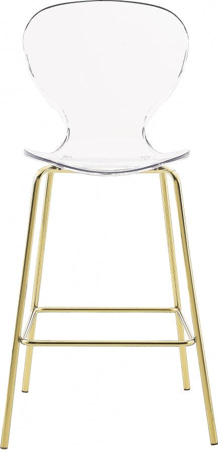 Meridian Furniture - Clarion Counter Stool In Gold (Set Of 2) - 767-C - ATL FURNITURE