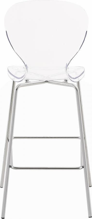 Meridian Furniture - Clarion Counter Stool In Chrome (Set Of 2) - 768-C - ATL FURNITURE