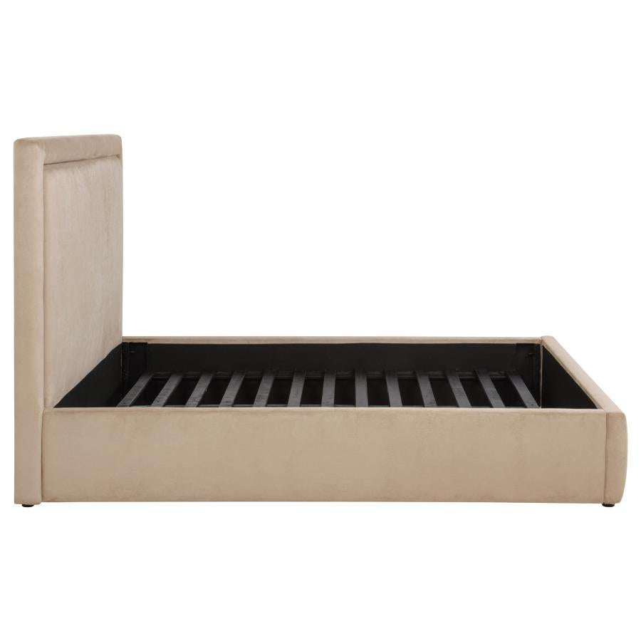 Lawson 54-Inch Upholstered Eastern King Platform Bed Saddle