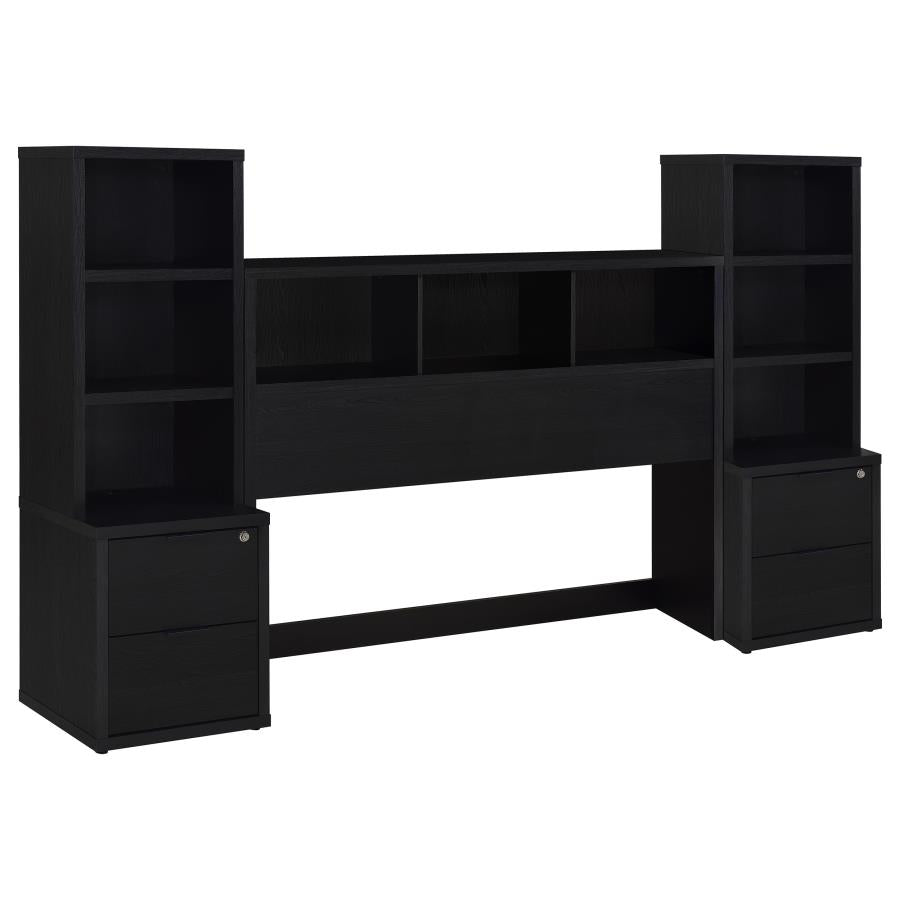 Westpark 3-Piece Queen Bedroom Set Bookcase Headboard Black