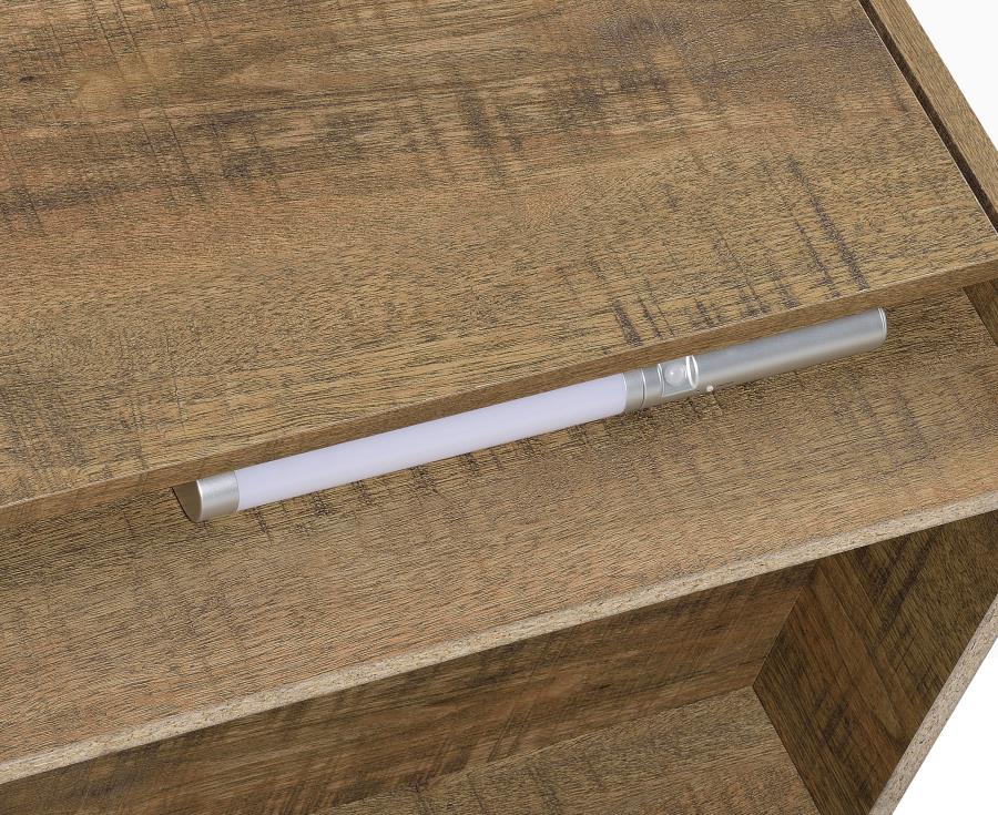 Westpark 2-Drawer Nightstand Led Lights And Usb Mango