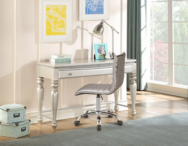 Maverick Platinum Desk - ATL FURNITURE