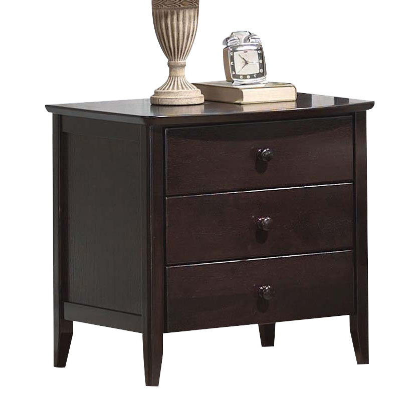 Acme San Marino Youth 3-Drawer Nightstand in Dark Walnut 04997 - ATL FURNITURE