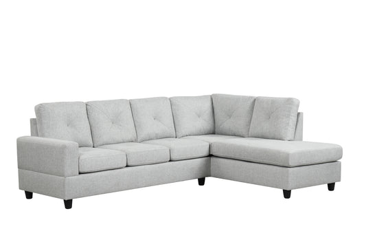 Desmond Sectional (Light Gray) - ATL FURNITURE