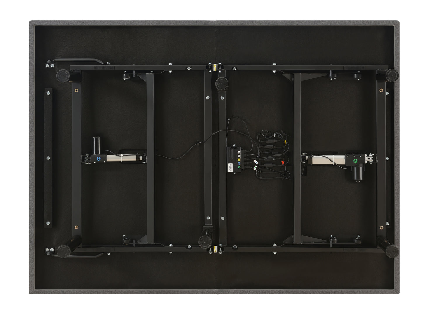 Clara Queen Adjustable Bed Base Grey and Black