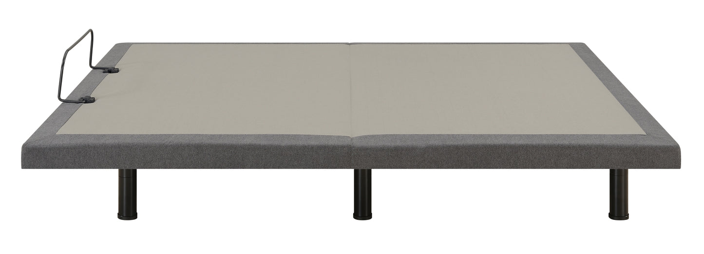 Negan Twin XL Adjustable Bed Base Grey and Black W/ Dual massage