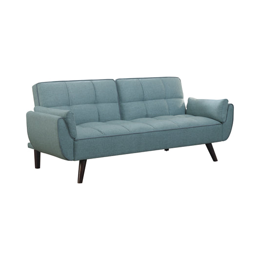 Caufield Upholstered Convertible Sofa Bed Turquoise Blue