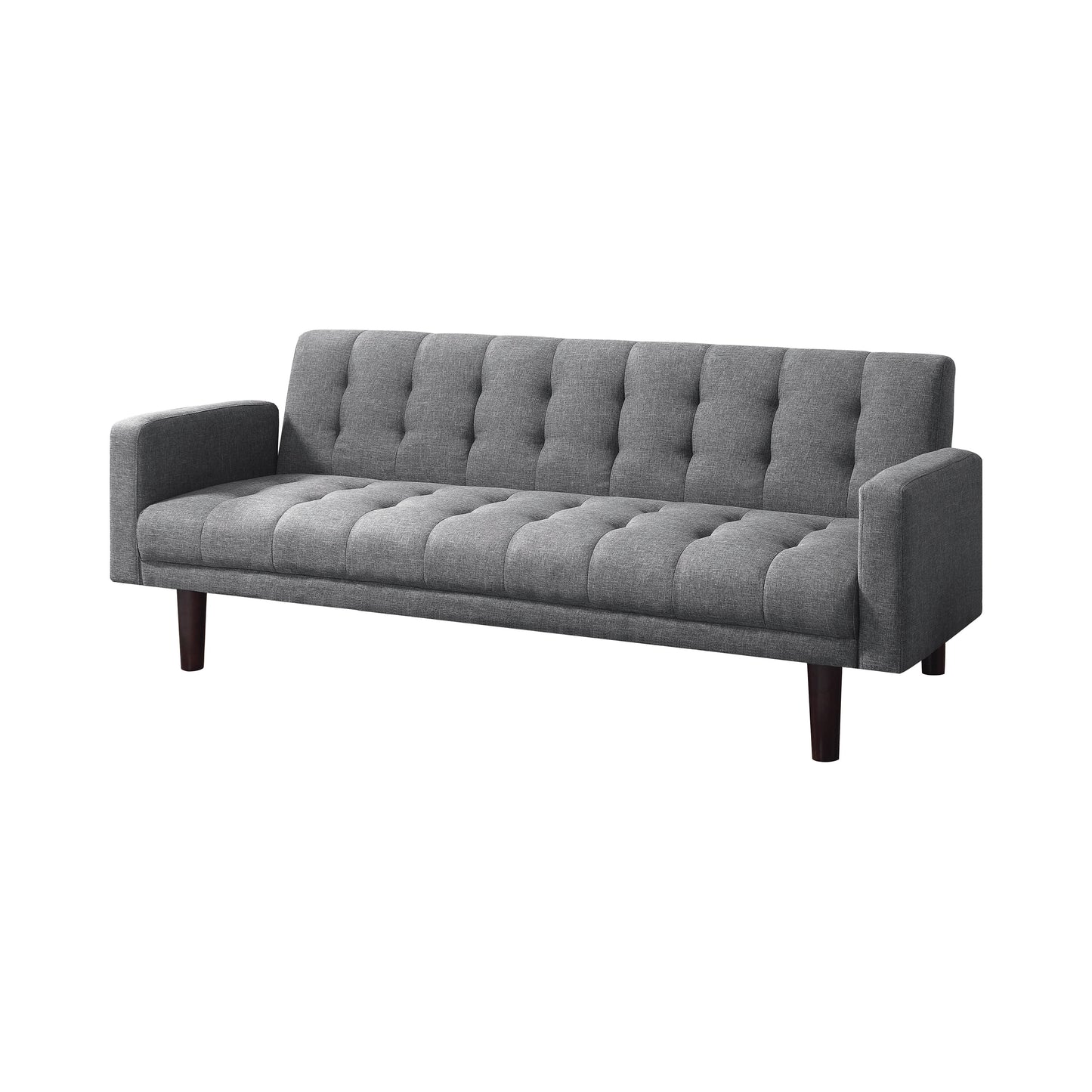 Sommer Upholstered Tufted Convertible Sofa Bed Grey